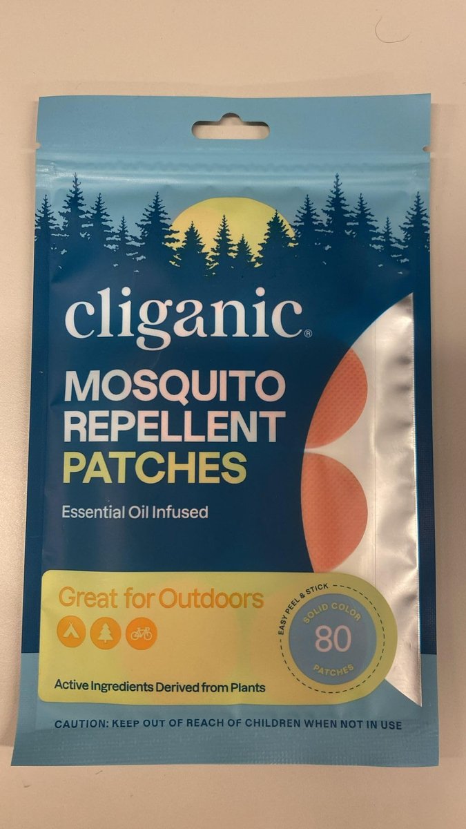 Cliganic Mückenschutz Sticker (80er Pack) – Natürliche, DEET-freie Citronella-Pflaster für Kinder & Erwachsene