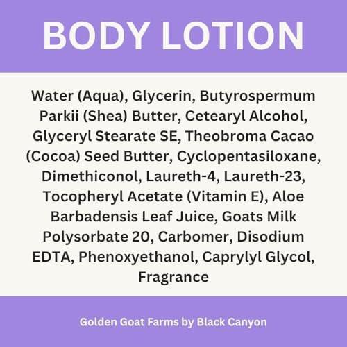 Golden Goat Farms Zitronen- und Lavendel-Duft Körperlotion mit Ziegenmilch, 12 oz
