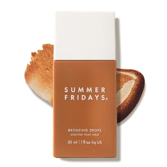 Summer Fridays Bronzing Drops – Hydrierende Serum-ähnliche Formel mit Hyaluronsäure – Hybrid-Make-up mit Hautpflegevorteilen – Unterstützt eine gesunde Hautbarriere – Sanfter, dewy Finish (30 ml)