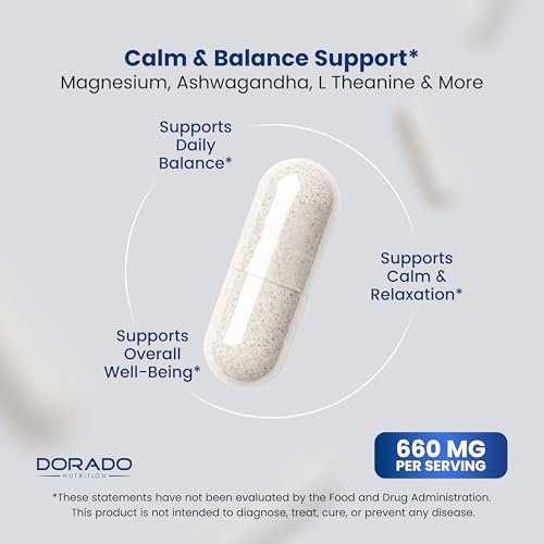 Cortisol-Supplement für Frauen und Männer mit 14-in-1-Mischung (Magnesium, Ashwagandha, L-Theanin uvm.) – Gesunder Cortisolspiegel & Ruhe – Drittanbieter-getestet, Nicht-GVO, hergestellt in USA – 60 Kapseln