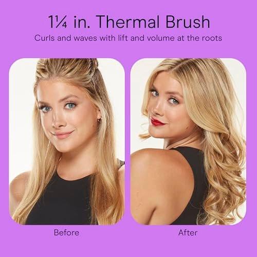 Conair Doppel-Keramik 1¼-Zoll Thermo-Rundbürste – Heizbare Rundbürste für Volumen, Locken und Wellen – Keramik-Technologie vermeidet schädliche Hot Spots für glattes, glänzendes Haar