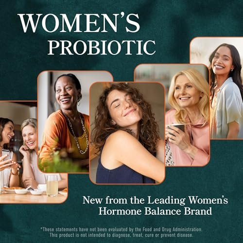 Probiotika für Frauen | 50 Milliarden KBE für Vaginal-, pH-Gleichgewicht und Verdauungsgesundheit | Weibliche Probiotika mit Präbiotika und Hormonausgleichsmischung | Haltbar | Vegan, Glutenfrei | 30 Kapseln