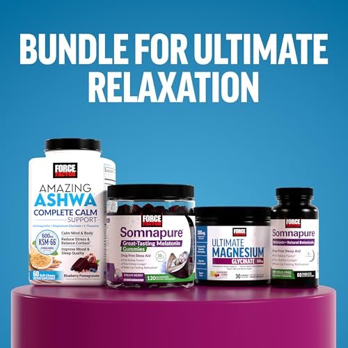 Force Factor Ultimate Magnesium – 330 mg Magnesium Glycinat & Citrat, Vegan, Glutenfrei, Mixed Berry, 60 Soft Chews