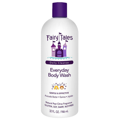 Fairy Tales Daily Cleanse Kids Body Wash – Sanfte, natürliche Reinigung für Kinder, 32 oz