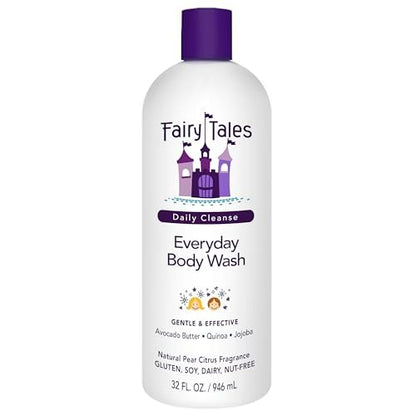 Fairy Tales Daily Cleanse Kids Body Wash – Sanfte, natürliche Reinigung für Kinder, 32 oz