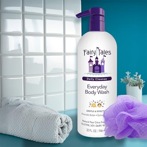 Fairy Tales Daily Cleanse Kids Body Wash – Sanfte, natürliche Reinigung für Kinder, 32 oz