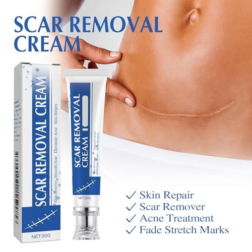 NYYQYYN Silikon-Narbengel – Narbencreme für chirurgische Narben und Keloid-Buckel (1 Stück)