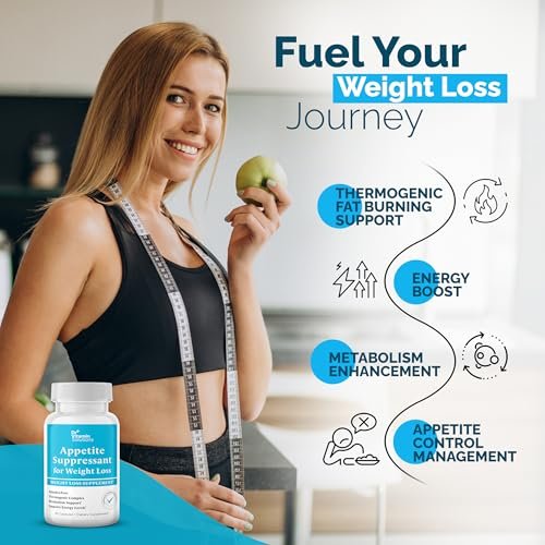 Appetitzügler zur Gewichtsabnahme – Diätpillen, Fatburner für Frauen & Männer mit Garcinia, Ingwerwurzel, Guarana – Thermogener Stoffwechsel-Booster, Ephedra-frei, Energieunterstützung, Hergestellt in den USA, 30 Kapseln