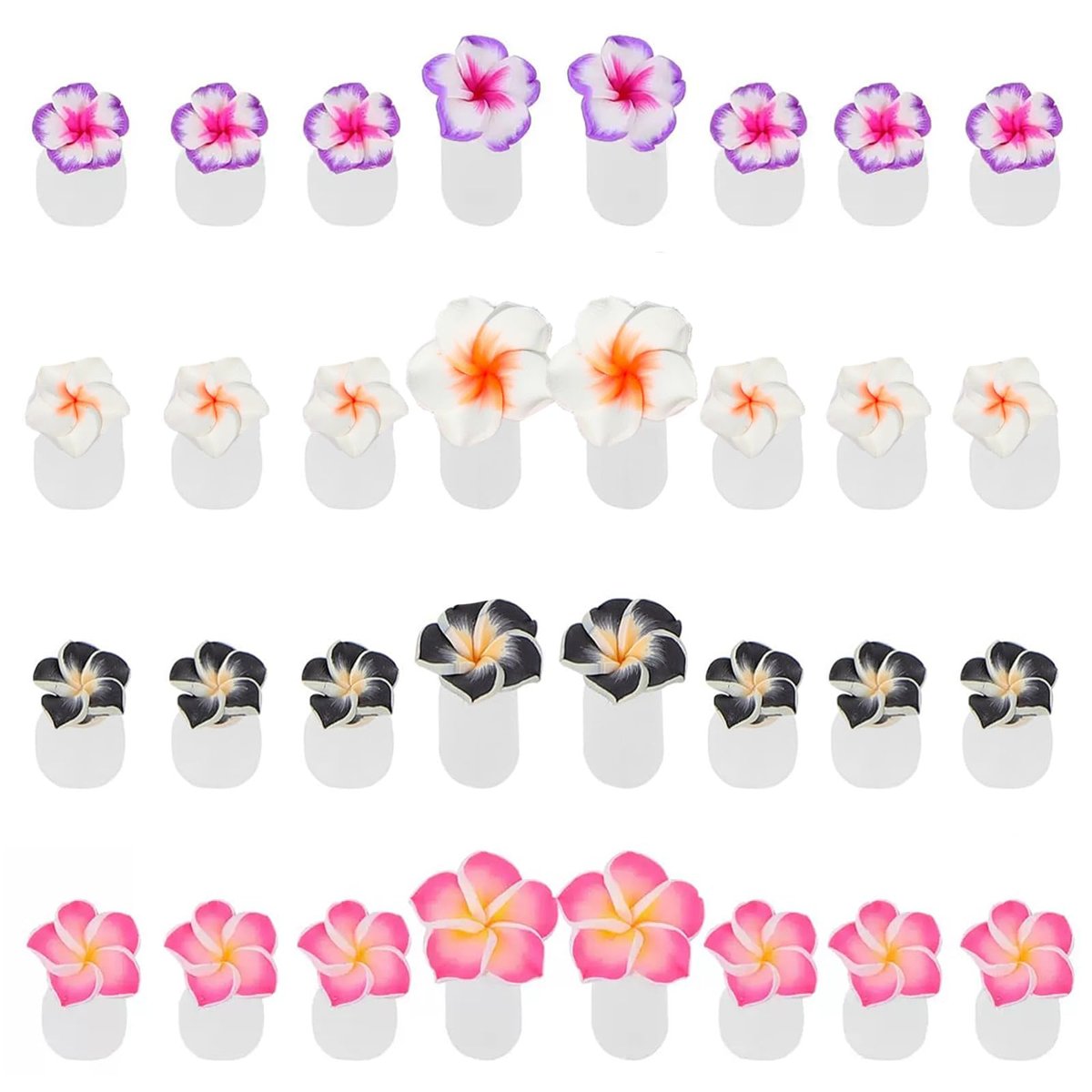 Cbbaokyy 32 Stücke Silikon Blumen Zehenspreizer für Pediküre Bunte Zehenstrecker Nagellack Kunst Werkzeuge Pediküre Abstandshalter für Nagelsalon Zehentrenner (A)