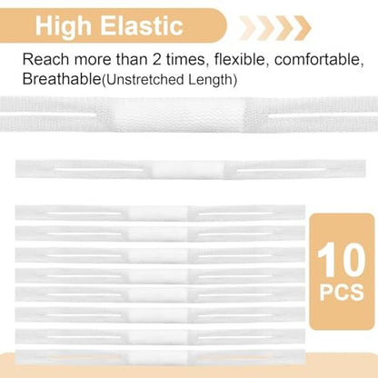 Elastische Nasenbandage, Nasenverbandhalter, einzeln verpackt für die Erholung nach Rhinoplastik & Septoplastik, externer atmungsaktiver Nasenschutz mit hoher Saugfähigkeit (10 Stück, Weiß)