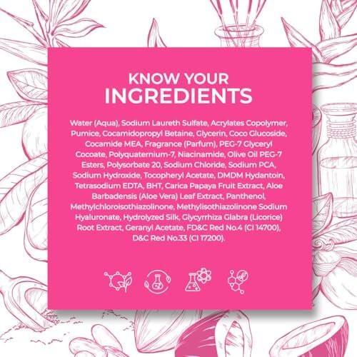 Cosmo Glow Skin Perfector Even Tone Exfoliating Body Wash 1000ml – mit Niacinamid & Hyaluronsäure, Feuchtigkeitsspendend, Aufhellend, Glättend, Duschgel & Körperpeeling