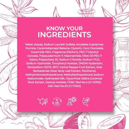 Cosmo Glow Skin Perfector Even Tone Exfoliating Body Wash 1000ml – mit Niacinamid & Hyaluronsäure, Feuchtigkeitsspendend, Aufhellend, Glättend, Duschgel & Körperpeeling