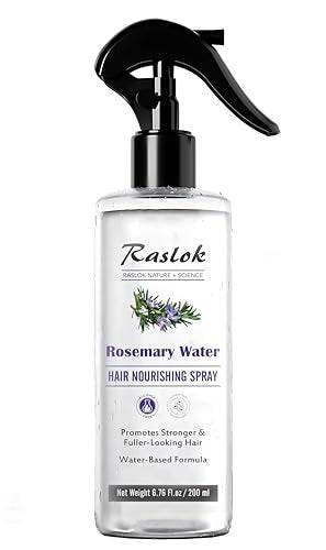 Raslok Nature+Science Rosmarinwasser Haarspray | Pflege für voller aussehendes Haar | Hergestellt mit 100% natürlichen Extrakten | Leichte, nicht fettende Formel | 200 ml