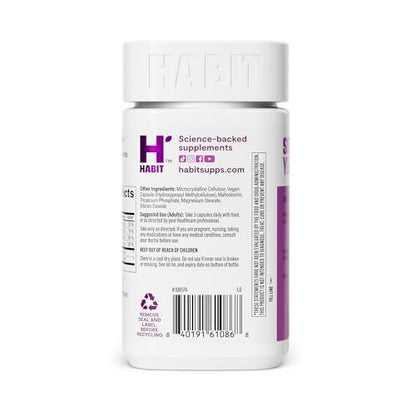 Habit Skin Glow – Unterstützt die Hautgesundheit mit Hyaluronsäure, Vitamin A (Retinol), Vitamin C & E, 60 Kapseln