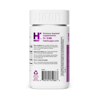 Habit Skin Glow – Unterstützt die Hautgesundheit mit Hyaluronsäure, Vitamin A (Retinol), Vitamin C & E, 60 Kapseln