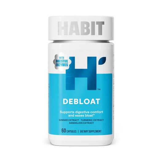 Habit Debloat Nahrungsergänzungsmittel – Unterstützt die Verdauung & lindert Blähungen – 60 Kapseln
