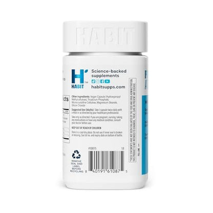 Habit Debloat Nahrungsergänzungsmittel – Unterstützt die Verdauung & lindert Blähungen – 60 Kapseln