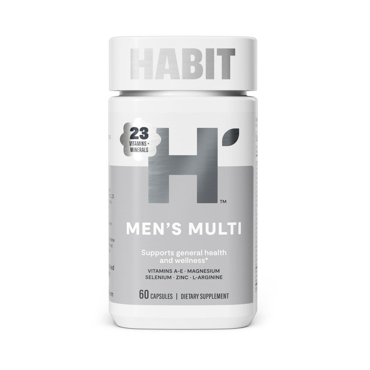 Habit Männermultivitamin – Unterstützt Gesundheit & Wohlbefinden mit Vitaminen A-E, Magnesium, Zink, L-Arginin, 60 Kapseln