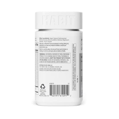 Habit Männermultivitamin – Unterstützt Gesundheit & Wohlbefinden mit Vitaminen A-E, Magnesium, Zink, L-Arginin, 60 Kapseln