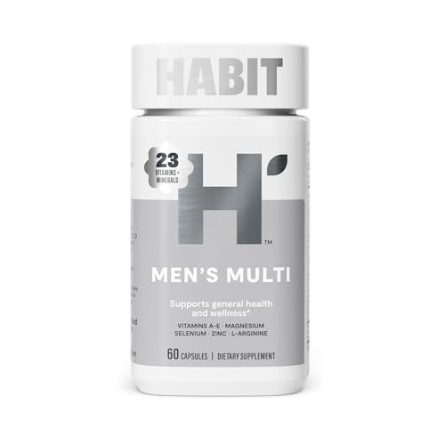 Habit Männermultivitamin – Unterstützt Gesundheit & Wohlbefinden mit Vitaminen A-E, Magnesium, Zink, L-Arginin, 60 Kapseln