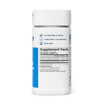 Habit Magnesium Schlaf & Erholung Supplement – Magnesiumglycinat, Vitamin B6, Melisse – 60 Kapseln