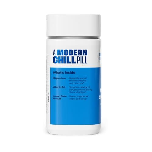Habit Magnesium Schlaf & Erholung Supplement – Magnesiumglycinat, Vitamin B6, Melisse – 60 Kapseln