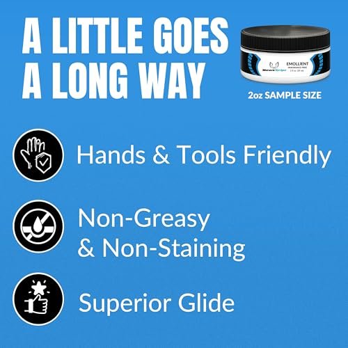 HawkGrips 2oz Duftfreies Massage-Emollient, Ölbasiertes veganes Formula mit Sheabutter für IASTM & Weichteiltechniken, geschmeidige Gleitfähigkeit, nicht fettende Creme-Alternative, professionelle Anwendung, 1er Pack
