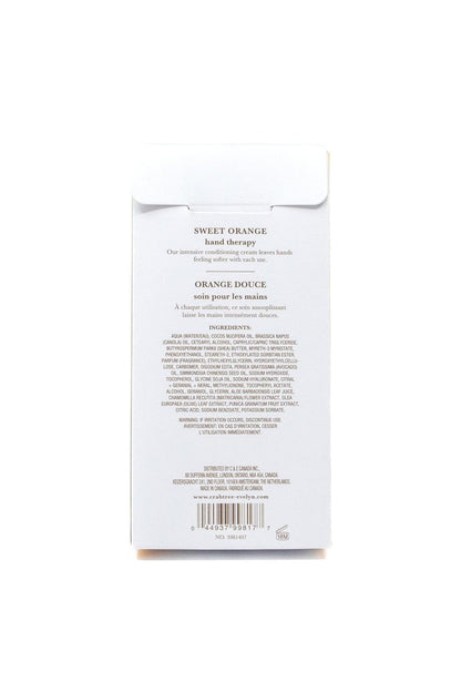 Crabtree & Evelyn Sweet Orange Hand Therapy – 3,5 fl oz / 100 ml – Pflegende Handcreme