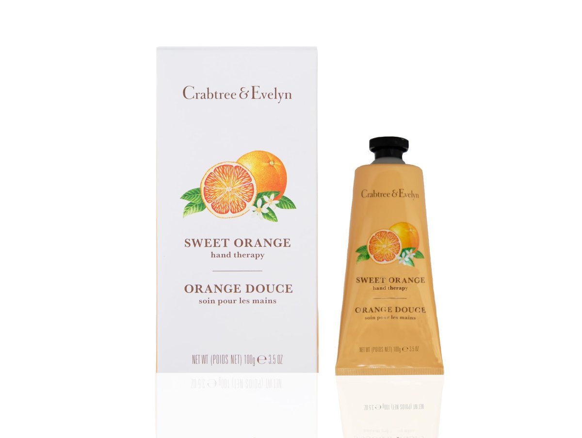 Crabtree & Evelyn Sweet Orange Hand Therapy – 3,5 fl oz / 100 ml – Pflegende Handcreme