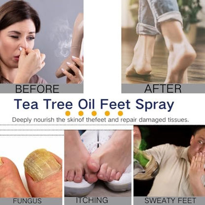 2er-Pack Fußspray mit Teebaumöl – Fuß- und Schuhfrische, schnell trocknend & reisefreundlich (2 Stück)