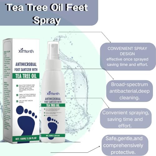 2er-Pack Fußspray mit Teebaumöl – Fuß- und Schuhfrische, schnell trocknend & reisefreundlich (2 Stück)
