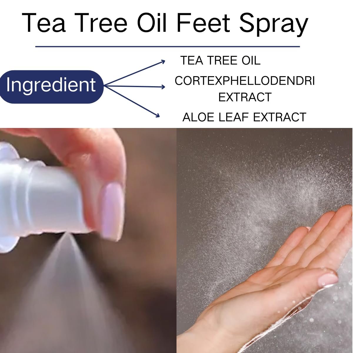 2er-Pack Fußspray mit Teebaumöl – Fuß- und Schuhfrische, schnell trocknend & reisefreundlich (2 Stück)