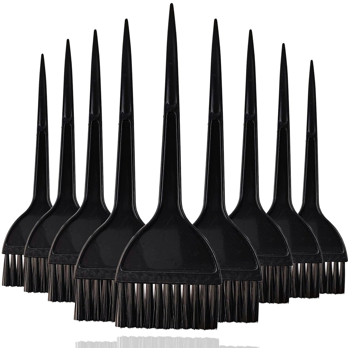 YOOHUA 14-teiliges Haarfärbepinsel-Set 2,5 x 8 Zoll – Schwarze Kunststoff-Färbepinsel für Salon und Zuhause