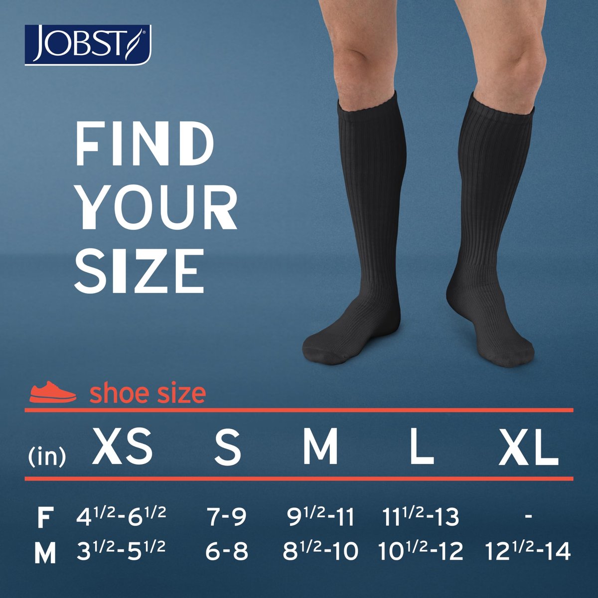 JOBST SensiFoot Diabetische Kompressionsstrümpfe für Damen und Herren 8-15 mmHg mit nahtloser Zehenpartie und Feuchtigkeitsmanagement - Extra Polsterung im Zehen-, Fuß- und Fersenbereich - Kniestrümpfe - Geschlossene Spitze - Schwarz, Large