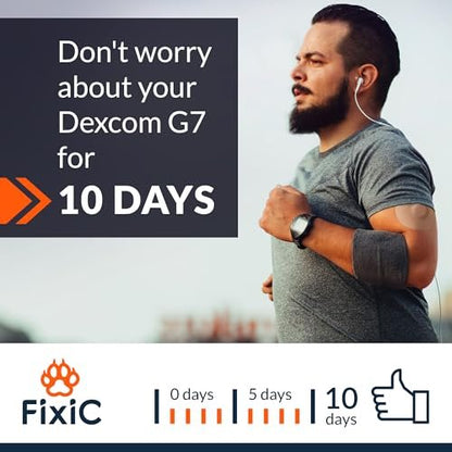 Fixic G7 Over Patches – 25er-Pack – Premium Klebepflaster kompatibel mit Dexcom G7 & Stelo CGM – wasserdicht, vorgeschnitten, hautfreundlich – für langanhaltenden Halt deines Sensors (Tan, verbesserte Version)