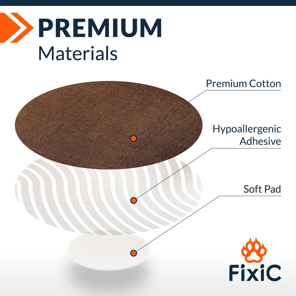 Fixic Libre 3 Sensor Covers - 25er Pack - Freestyle Klebepflaster für Libre 3 & Plus Sensoren - Kein Kleber in der Mitte - Vorgeschnittene Rückseite - Die beste Fixierung für Ihren Sensor! (Verbessert, Coffee)