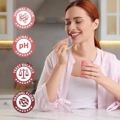 BAKAKOUL Vaginal Probiotikum mit Präbiotika & Lactobacillus-Mischung für Frauen – pH-Balance, vaginale Gesundheit, Reduzierung von Vaginalgeruch & vaginaler Flora – 100 Kapseln