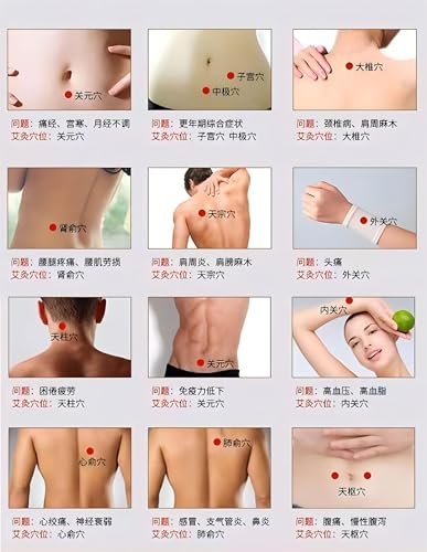 Rauchlose Moxa-Sticks 5 Stück – Kein Rauch bei der Moxibustion, aus reiner Beifußkohle, 1x5 Rollen