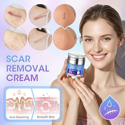 Reatoy Silikon Narbencreme für Operationsnarben, 3% Dimethicon Komplex Silikon Narbengel für alte & neue Narben, Kaiserschnitt, Schwangerschaft, Akne, Verletzungen, Keloid, Verbrennungen, nicht reizendes Narbenentfernungscreme (55 ml)