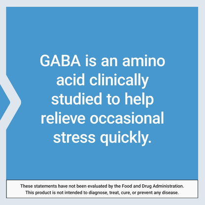 Life Extension GABA – Stressabbau, Stimmungsunterstützung, Schlaf & Entspannung, 60 Kapseln