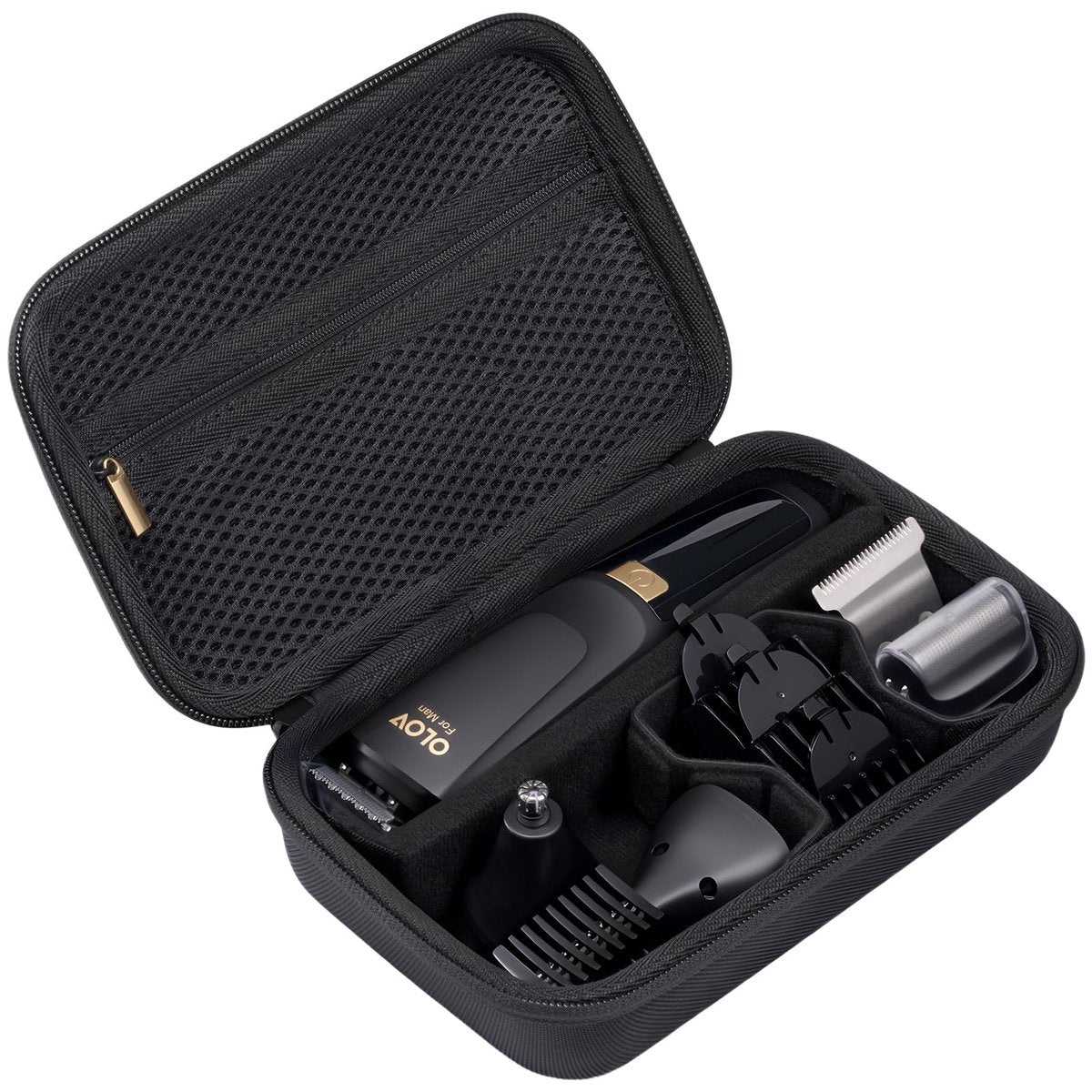 ProCase Hartschalen-Etui für Haarschneider & Trimmer – Reiseetui aus EVA, schwarz