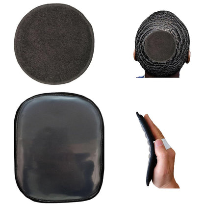 kep-Mve Crown Patch für Waves mit Laydown 360 Wave Pad – Schnelle Wellen-Kompression-Patches, Haarpflege-Set für schwarze Männer, inklusive Wave Cap
