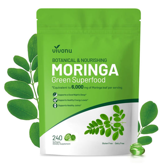 Pure Moringa Softgel – 240 Kapseln, 30:1 Ultra-konzentrierter Moringa-Blatt-Extrakt mit Liposomaler Technologie für 98 % Absorption, 120-Tage-Vorrat, Vollwertiges grünes Superfood für Energie, Haut, Immunsystem und Darmgesundheit