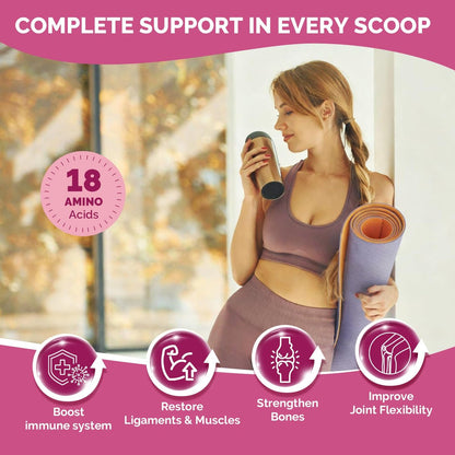 DRFOSTER Multi-Collagen-Peptiden-Pulver für Frauen – Typ I, II, III, V, X, hydrolysiertes Kollagenpulver mit Beauty-Komplex, Vitamin C & Biotin für Haut, Haare, Nägel, Gelenke, Nicht-GVO, 35 Portionen