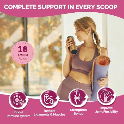 DRFOSTER Multi-Collagen-Peptiden-Pulver für Frauen – Typ I, II, III, V, X, hydrolysiertes Kollagenpulver mit Beauty-Komplex, Vitamin C & Biotin für Haut, Haare, Nägel, Gelenke, Nicht-GVO, 35 Portionen