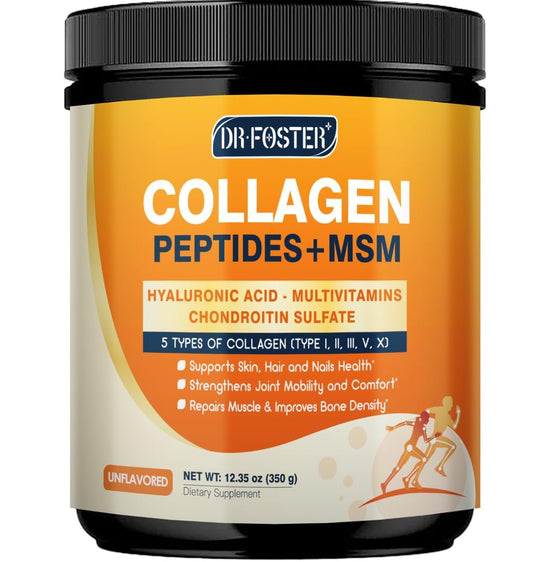 DRFOSTER Gelenk-Collagen-Peptide – Pulver zur Unterstützung von Gelenken und Bindegewebe, 350 g