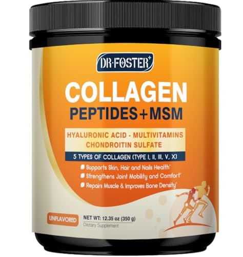 DRFOSTER Gelenk-Collagen-Peptide – Pulver zur Unterstützung von Gelenken und Bindegewebe, 350 g