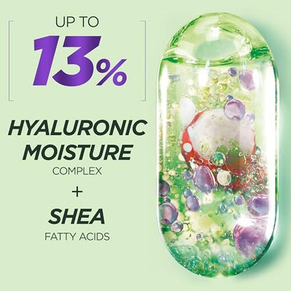 Garnier Fructis Method for Curls Feuchtigkeitsspendendes Shampoo für lockiges Haar mit bis zu 5 % Hyaluron-Feuchtigkeitskomplex, entwickelt und getestet für Locken und Coils von Typ 2C bis 4C, 6,8 fl oz