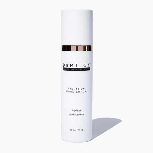 DRMTLGY Hydration Booster 10X – Hyaluronsäure-Serum für intensive Feuchtigkeit & Hautplumping – Mit Soja, Grüntee & Aloe – Reduziert feine Linien & verbessert die Feuchtigkeitsaufnahme – 1,8 fl oz