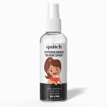 quitch Hypochlorige Säure Spray – Gesichtsspray, Gesichts- und Körper-Akne-Waschmittel, Hautreparatur, Erste-Hilfe-Reiniger, Gesichtsrettung, Pickel-Waschmittel, Rückenakne, Gesichtsreinigung Reisegröße, Bacne-Behandlung, Akne-Reinigung